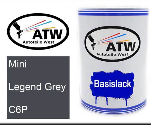 Mini, Legend Grey, C6P: 500ml Lackdose, von ATW Autoteile West.